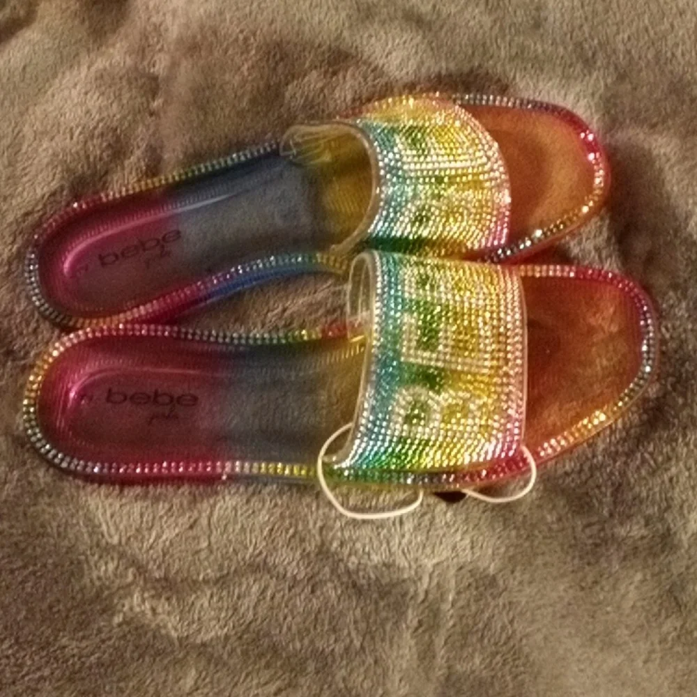 BRAND NEW BEBE SPARKLELY SANDELS SIZE 2 & 5